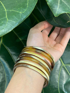 กำไลฮอร์นแท้กำไลเขาควายธรรมชาติเครื่องประดับกำไลข้อมือวัวสำหรับผู้หญิงแฟชั่นจาก falak World Export - Product Image 5