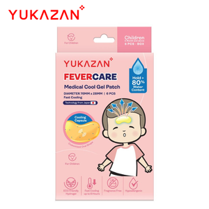 Parches de Gel Frío para la Fiebre de Niños Yukazan, Vendedor de Malasia, 6 Unidades, Garantía de Calidad Premium, Gel Refrescante para la Fiebre de Bebés - Product Image 1