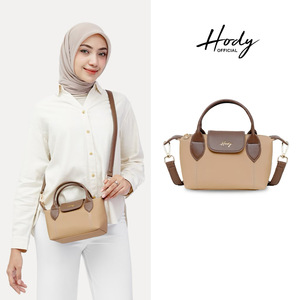 Brown PU Hody Madeline Shoulder <b>Bag</b> with <b>Zip</b> Closure Single Handle Minimalist Style Adjustable Strap for Daily Use & Travel - Product Image 1