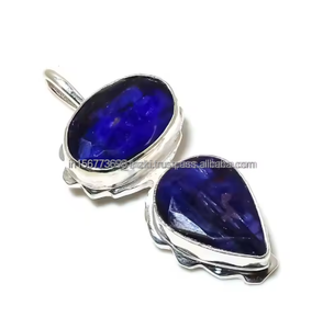 สร้อยคอไพลินรูปไข่สร้อยคอ September birthstone สร้อยคอทองคำและเงินแท้สร้อยคอโซลิแทร์สร้อยคอเรียบง่าย - Product Image 6