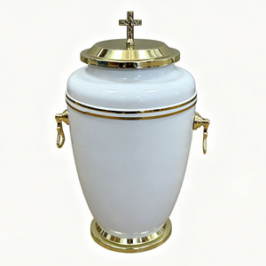 Urna Funeraria de Metal Estilo Americano, Duradera, <span class=keywords><strong>para</strong></span> <span class=keywords><strong>Cenizas</strong></span> <span class=keywords><strong>Humanas</strong></span> Adultas, Capacidad de 4.5L, Accesorios <span class=keywords><strong>para</strong></span> Ataúdes, Suministro Directo de Fábrica - Product Image 1