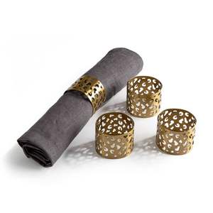 Anillo de Servilleta de Metal Hecho a Mano, Clásico y Duradero, Accesorio para la Mesa, Perfecto para Cenar - Product Image 3