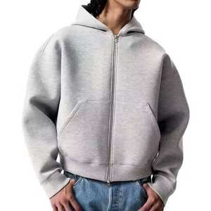 Sweat à capuche uni confortable pour homme en molleton de coton avec poche kangourou et capuche réglable, style streetwear décontracté - Product Image 5
