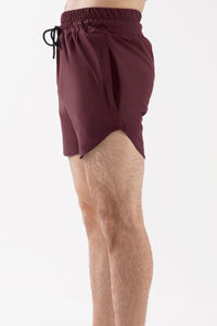 Shorts de sport décontractés pour hommes, style urbain, couleur unie, écologiques, respirants, séchage rapide, pour l'entraînement, la natation et la plage - Product Image 5