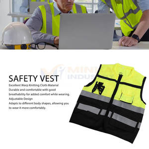 Chaleco de seguridad ligero de alta visibilidad, chaleco de seguridad cómodo para el trabajo, chaleco de seguridad en venta en línea - Product Image 4