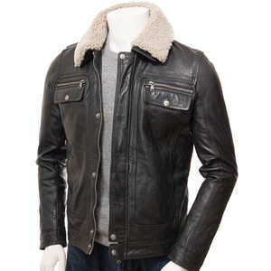 Veste de motard en peau de mouton de qualité supérieure pour homme, coupe et style personnalisables, manteau de moto en cuir véritable pour motards élégants - Product Image 1