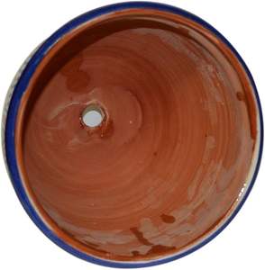 Pot de fleurs en céramique artisanal au design traditionnel et moderne, idéal pour les plantes d'intérieur et la décoration de la maison. - Product Image 2