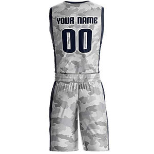 Ensemble de maillots de basket-ball personnalisés, sans manches, col en V, respirant, en maille polyester, uniforme unisexe pour adultes, toutes saisons - Product Image 3