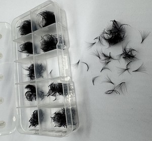 ขนตาปลอมแบบพัดสำเร็จรูป Mega Volume 3D-20D ความยาวผสม 7-20 มม. ขนสังเคราะห์ นุ่มฟู สำหรับต่อขนตา ขายส่ง - Product Image 1