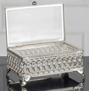 ที่เก็บเครื่องประดับ เครื่องประดับโลหะสีเงินโบราณที่นำเทรนด์ - Product Image 5