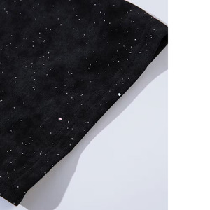T-shirt surdimensionné en coton tricoté 100 % avec logo imprimé DTG, strass personnalisés, anti-plis, effet vieilli et délavé, collection 2026 – Vente en gros - Product Image 6