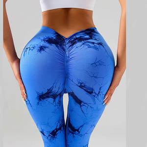 Leggings de qualité supérieure pour femmes, tie-dye, effet push-up, pantalons de yoga, tenue de sport sexy, vêtements de sport pour femmes, collants de sport - Product Image 1