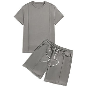 Nouvel ensemble décontracté d'été pour hommes : T-shirt à manches courtes et short – Survêtement 2 pièces de marque pour hommes - Product Image 1