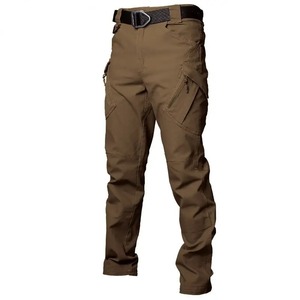 Double Safe Custom Casual Multi Pocket Straight Outdoor Cargo Pants <b>Men's</b> Elastic Tactical Pants For <b>Men</b>' Pants - Product Image 1