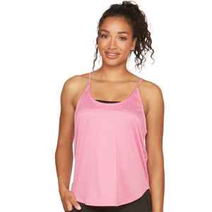 Débardeur court en coton/fibre de bambou tricoté pour femme, coupe ajustée, avec logo personnalisé, décontracté, uni, séchage rapide, respirant, pour l'entraînement - Product Image 1