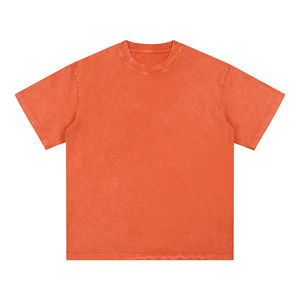 T-shirt surdimensionné pour homme en coton délavé à l'acide, col rond, style streetwear décontracté, qualité supérieure, Top USA Buyers Hub - Product Image 1