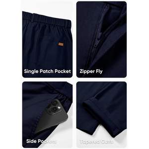 2025 pantalones casuales de pana para hombre, talla XL, 100% de algodón, antiarrugas, lavado de colores, patrón recto, plisado de rayas laterales - Product Image 3