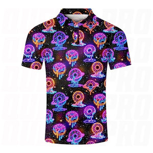 Camiseta Polo de Golf con Estampado de Donut Galaxy para Hombre, Personalizada, de Secado Rápido, Deportiva, de Manga Corta, Ligera - Product Image 1