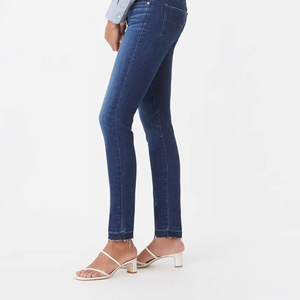 New High Waist <b>Jean</b> Pants Slim <b>Women</b> Denim Pants Cargo Custom Cotton Made <b>Jean</b> Pants Designer <b>Women's</b> <b>Baggy</b> Solid Color Dyed - Product Image 2