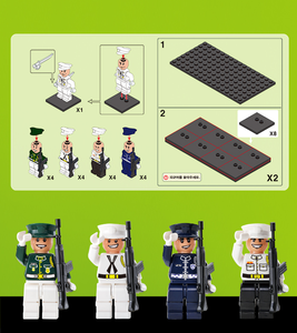 OXFORD COBRA TEAM HONOR GUARD Military Ceremonial Guard <b>Building</b> Blocks ABS Plastic Construction Toy Soldier <b>Model</b> Collectible - Product Image 4