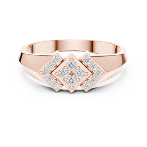 Bague personnalisée 10K en argent et diamants de laboratoire - Product Image 2