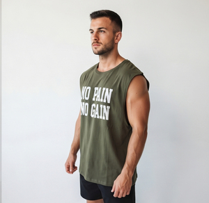 Débardeur sans manches pour homme, col rond, décontracté, pour la gym, la course à pied, l'entraînement, l'été, respirant, en coton et polyester - Product Image 5
