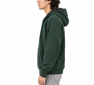 Sweat à capuche zippé 100 % coton respirant de qualité supérieure pour homme, très demandé, épais, idéal pour l'hiver, disponible dans toutes les tailles - Product Image 5