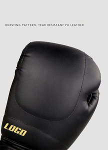 Guantes de entrenamiento de boxeo diseñados a medida para adultos, gruesos y protectores, equipo de entrenamiento transpirable, guantes de sparring de dedo completo para adultos. - Product Image 3