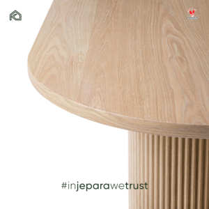 Luxury Antique Style Solid Oak <b>Wood</b> Oval <b>Dining</b> <b>Table</b> with Fluted Pedestal <b>Legs</b> for Villa Hotel Home Furniture - Product Image 5