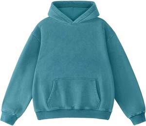 Nueva Llegada Sudadera con Capucha Oversize Unisex de Algodón de Alto Gramaje 300gsm con Forro, Ropa Deportiva para Hombre, Antiarrugas, Colores Personalizables, con Efecto Descolorido - Product Image 1