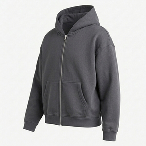Nouvel arrivage : Sweat à capuche zippé personnalisé pour homme – Vêtement d'extérieur moderne avec construction haut de gamme et solutions de fabrication en gros - Product Image 4