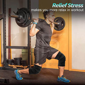 Bandes de genou élastiques robustes pour la gym, le fitness, l'entraînement et la musculation, avec logo personnalisé et conception de compression extensible - Product Image 6