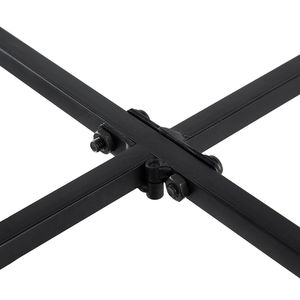 Consolle a 3 ripiani con specchio nero e oro, 48.5x16.5x50 pollici - Product Image 5