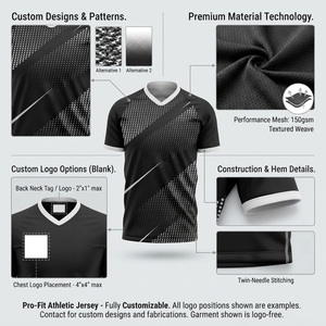 Maillot de football pour homme à col en V, manches courtes, motif à pois sublimé, 100% polyester, évacuation de l'humidité, coupe athlétique, toutes saisons - Product Image 6