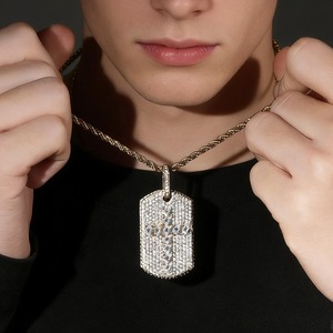 Iced Out Cross Moissanite Pendant 18K Gold Plated Hip Hop Charms Everyday Wear Pendant Religious Faith Pendant Christian Jewelry - Product Image 2
