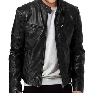 Men's Winter Fashion Leather <b>Jacket</b> High Quality Genuine Cowhide <b>Buffalo</b> Men Leather <b>Jackets</b> Wholesale Price Made in Pakistan - Product Image 3