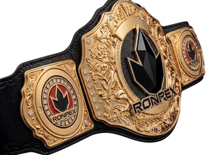 Ceinture de champion du monde en laiton avec sangles en cuir véritable, équipement d'arts martiaux Ronpex de haute qualité et étanche - Product Image 3