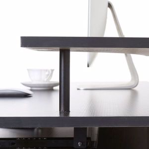 Scrivania Moderna Nera con Cassetti per Ufficio Domestico, in MDF e Metallo, per Uso Specifico - Product Image 6