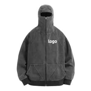 Sudadera con Capucha de Invierno para Hombre 2026 de Alta Calidad con Logotipo Personalizado, Oversize, Lavado Ácido, Forro Polar Ninja, Ecológica - Product Image 5