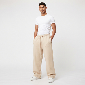 Men's <b>Fleece</b> Sweatpants Mid Waist Drawstring Casual 100% Polyester <b>Pants</b> Mid Weight Knitted Winter Wear Baggy Sweat <b>Pants</b> Men - Product Image 1