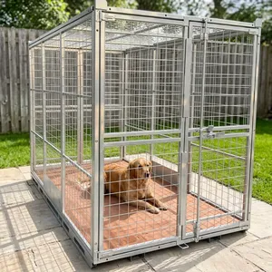 Recinto para Perros de Acero Inoxidable, Rectangular, Galvanizado, Malla de Alambre para Jardín, Corral para Mascotas, Resistente a la Oxidación, Valla Exterior de Estilo Moderno - Product Image 2