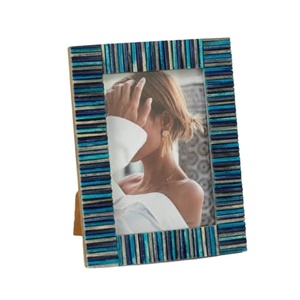 กรอบรูปฝังกระดูกไม้แบบกำหนดเองได้อย่างหรูหรากรอบโลหะทำด้วยมือสำหรับตกแต่งบ้าน - Product Image 1