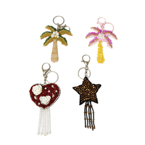 Colgante de árbol de coco con cuentas hecho a mano, de PVC y fieltro, para coser, accesorio transfronterizo, llavero, joyería DIY para venta al por mayor decorativa - Product Image 1