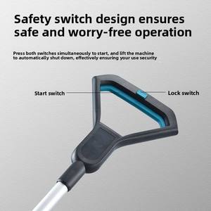 21V Cordless Grass Trimmer Rechargeable Battery <b>Powered</b> Weed Wacker <b>Brush</b> Cutter for Lawn Garden Yard - Product Image 5