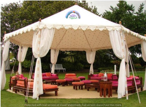 SHREE SIDHI VINAYAK <b>TENT</b> EXPORT Partyzelt Marquee <b>Canopy</b> <b>Tent</b>-Cotton Double Layer MSI Frame Fire Retardant Three-Season UV - Product Image 2