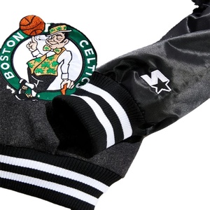 Giacca da Baseball con colletto da uomo personalizzato OEM giacca da volo invernale Varsity con motivo da corsa firmato autunno - Product Image 5