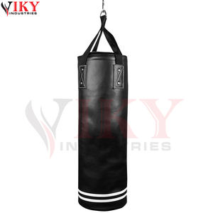 Sacs de frappe de boxe en cuir PU noir robuste OEM, ensemble d'entraînement vide avec support de fixation au plafond pour fitness et MMA - Product Image 2