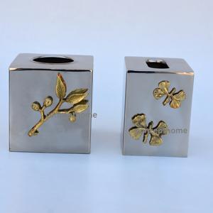 Porte-serviettes de luxe, article décoratif pour la maison à prix abordable, pour les événements de mariage, boîtes à mouchoirs en métal, vente en gros - Product Image 4