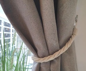 Handmade Cotton Rope Curtain <b>Tieback</b> – Eco Friendly Window Decor - Product Image 2