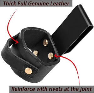 Porte-marteau robuste en cuir de qualité supérieure avec passant de ceinture sécurisé pour artisans, couvreurs, constructeurs, outils d'atelier - Prix de gros - Product Image 6